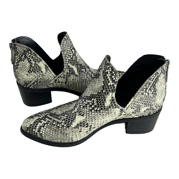 BLONDO WATERPROOF Womens‎ Eliza Snakeskin Leather Ankle Boot Pointed Toe … - Picture 1 of 16